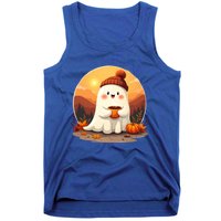 Cute Ghost Ing Boo Ghost Ing Coffee Halloween Meaningful Gift Tank Top