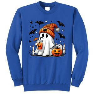 Cute Ghost Ing Coffee Halloween Ghost Coffee Cool Gift Sweatshirt