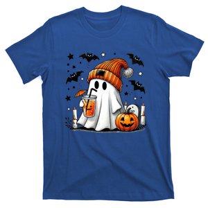 Cute Ghost Ing Coffee Halloween Ghost Coffee Cool Gift T-Shirt