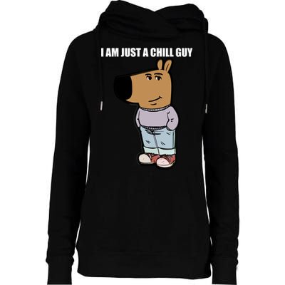 Chill Guy Womens Funnel Neck Pullover Hood