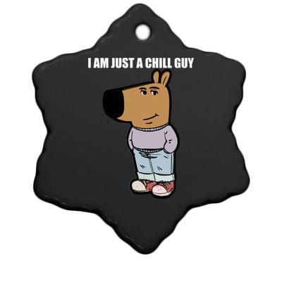 Chill Guy Ceramic Star Ornament