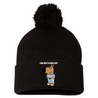 Chill Guy Pom Pom 12in Knit Beanie