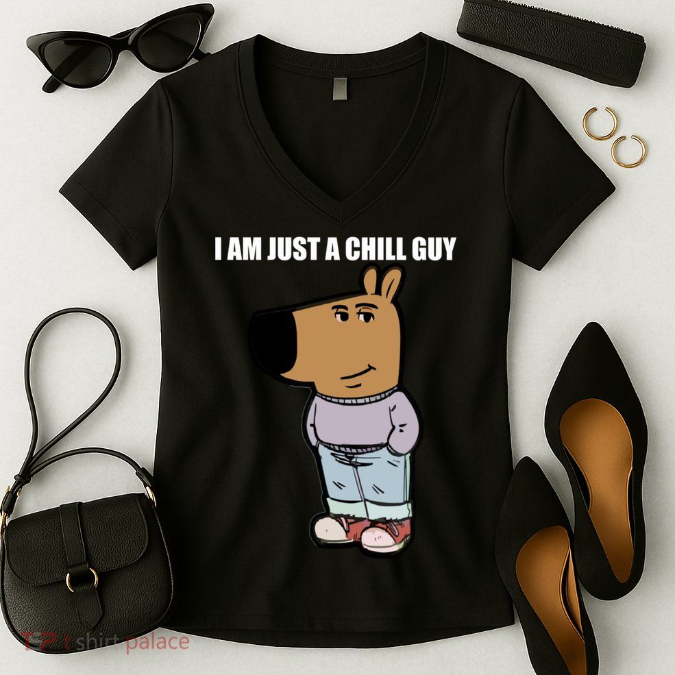 Chill Guy Women's V-Neck T-Shirt