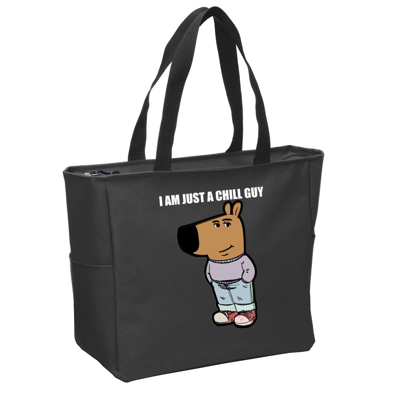Chill Guy Zip Tote Bag