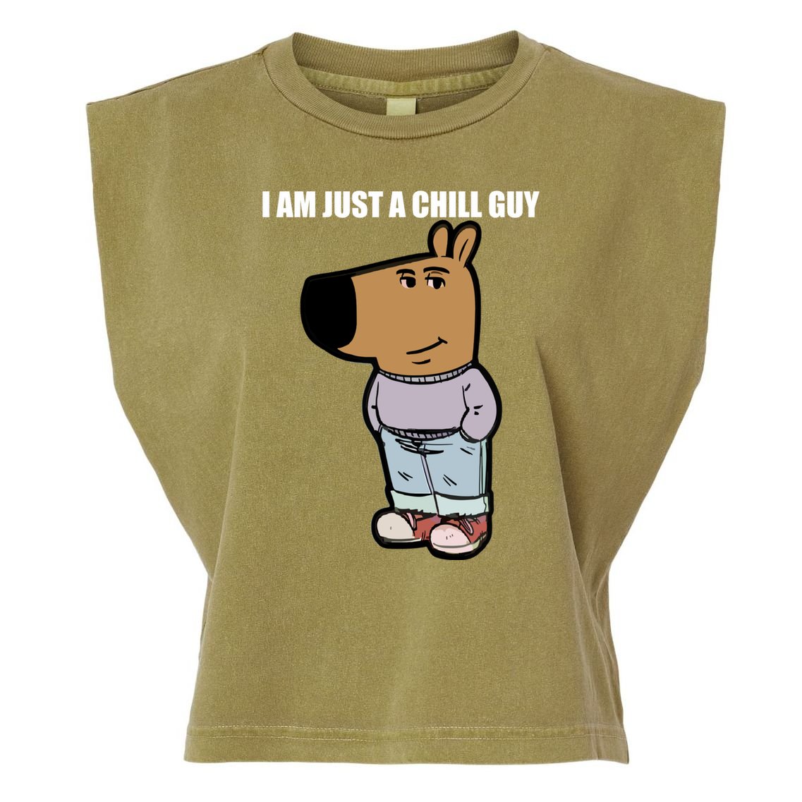 Chill Guy Garment-Dyed Women's Muscle Tee