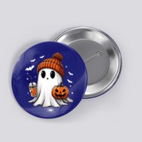 Cute Ghost Ing Coffee Halloween Ghost Ice Coffee Gift Button