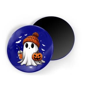 Cute Ghost Ing Coffee Halloween Ghost Ice Coffee Gift Magnet