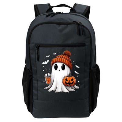 Cute Ghost Ing Coffee Halloween Ghost Ice Coffee Gift Daily Commute Backpack