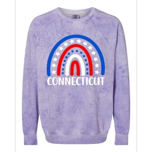 Connecticut Gift I Love Connecticut Usa Funny Gift Colorblast Crewneck Sweatshirt