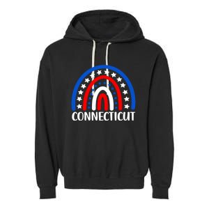 Connecticut Gift I Love Connecticut Usa Funny Gift Garment-Dyed Fleece Hoodie