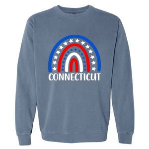 Connecticut Gift I Love Connecticut Usa Funny Gift Garment-Dyed Sweatshirt