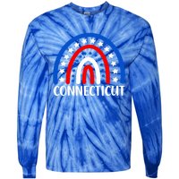 Connecticut Gift I Love Connecticut Usa Funny Gift Tie-Dye Long Sleeve Shirt