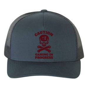 Caution Gaming In Progress Yupoong Adult 5-Panel Trucker Hat