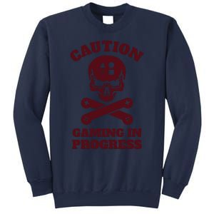 Caution Gaming In Progress Sweatshirt