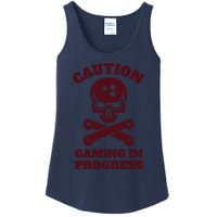 Caution Gaming In Progress Ladies Essential Tank