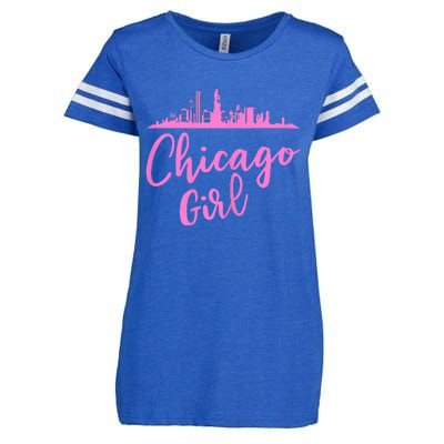 Chicago Girl Illinois State Enza Ladies Jersey Football T-Shirt