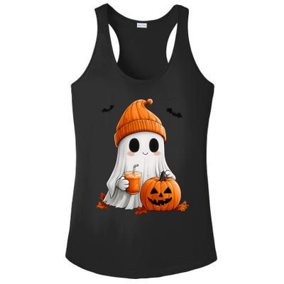 Cute Ghost Ing Pumpkin Spice Latte Vintage Halloween Gift Ladies PosiCharge Competitor Racerback Tank