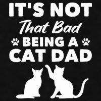Cat Grandpa Its Not That Bad Being A Cat Dad Cat Daddy Gift Ladies PosiCharge Tri-Blend Wicking Tank