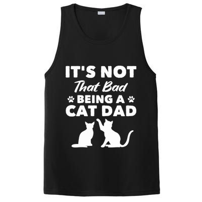 Cat Grandpa Its Not That Bad Being A Cat Dad Cat Daddy Gift PosiCharge Competitor Tank
