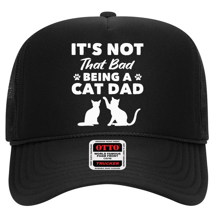 Cat Grandpa Its Not That Bad Being A Cat Dad Cat Daddy Gift Trucker Hat