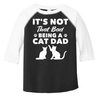 Cat Grandpa Its Not That Bad Being A Cat Dad Cat Daddy Gift Toddler Fine Jersey T-Shirt