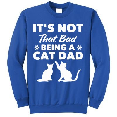 Cat Grandpa Its Not That Bad Being A Cat Dad Cat Daddy Gift Sweatshirt