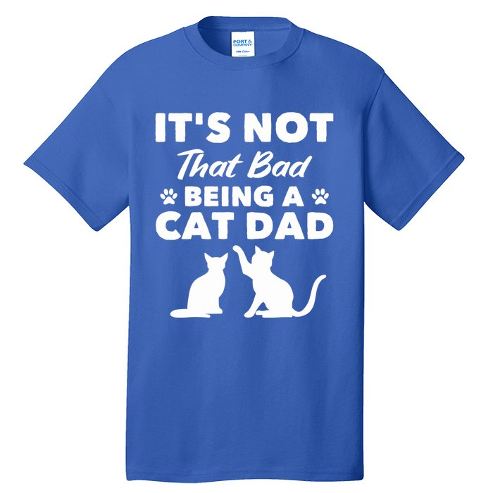 Cat Grandpa Its Not That Bad Being A Cat Dad Cat Daddy Gift Tall T-Shirt