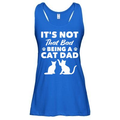 Cat Grandpa Its Not That Bad Being A Cat Dad Cat Daddy Gift Ladies Essential Flowy Tank