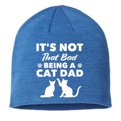 Cat Grandpa Its Not That Bad Being A Cat Dad Cat Daddy Gift Sustainable Beanie