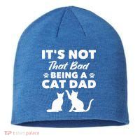 Cat Grandpa Its Not That Bad Being A Cat Dad Cat Daddy Gift Sustainable Beanie