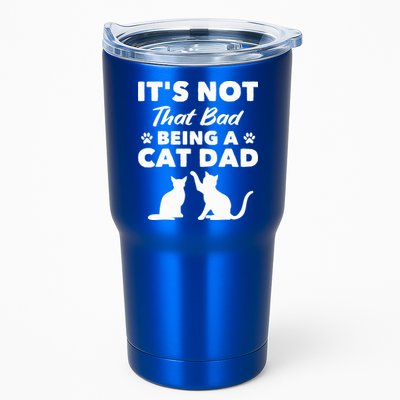 Cat Grandpa Its Not That Bad Being A Cat Dad Cat Daddy Gift Tumbler