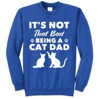 Cat Grandpa Its Not That Bad Being A Cat Dad Cat Daddy Gift Tall Sweatshirt