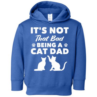 Cat Grandpa Its Not That Bad Being A Cat Dad Cat Daddy Gift Toddler Hoodie