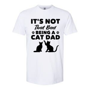 Cat Grandpa Its Not That Bad Being A Cat Dad Cat Daddy Gift Softstyle CVC T-Shirt