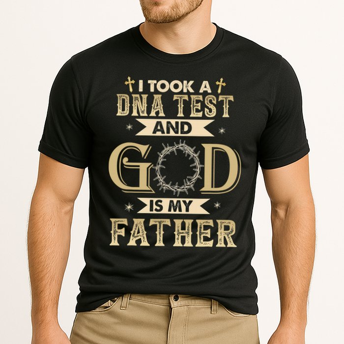 Christian Gift I Took A DNA Test and God Is My Father Cooling Performance Crew T-Shirt