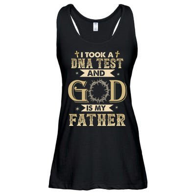 Christian Gift I Took A DNA Test and God Is My Father Ladies Essential Flowy Tank