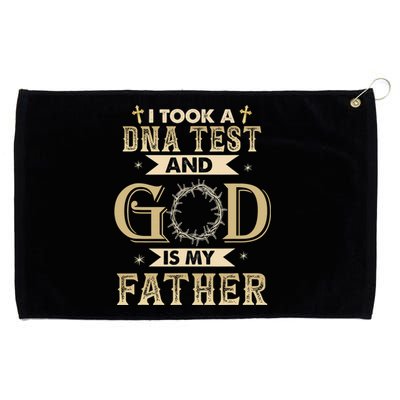 Christian Gift I Took A DNA Test and God Is My Father Grommeted Golf Towel