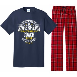 Coach Gift Idea Superhero Coach For Coaches Pajama Set