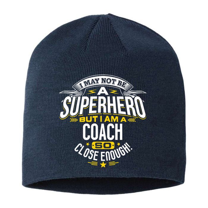 Coach Gift Idea Superhero Coach For Coaches Sustainable Beanie