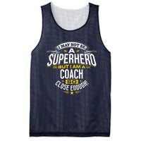 Coach Gift Idea Superhero Coach For Coaches Mesh Reversible Basketball Jersey Tank