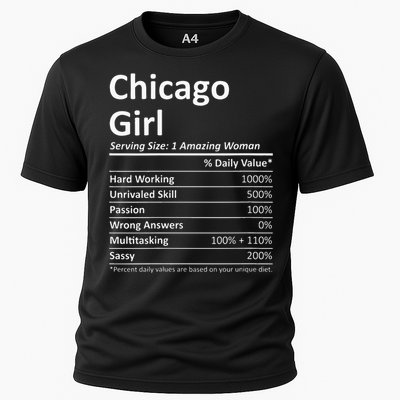 CHICAGO GIRL IL ILLINOIS Funny City Home Roots USA Gift Cooling Performance Crew T-Shirt