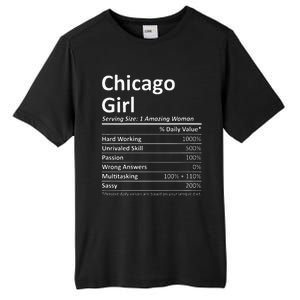 CHICAGO GIRL IL ILLINOIS Funny City Home Roots USA Gift Tall Fusion ChromaSoft Performance T-Shirt