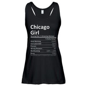 CHICAGO GIRL IL ILLINOIS Funny City Home Roots USA Gift Ladies Essential Flowy Tank