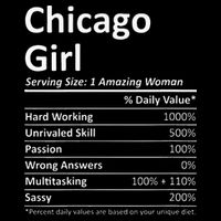 CHICAGO GIRL IL ILLINOIS Funny City Home Roots USA Gift 16 in Basic Backpack