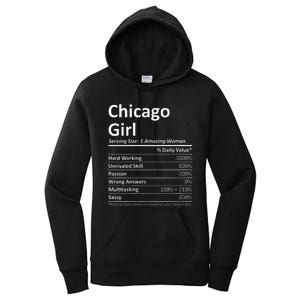 CHICAGO GIRL IL ILLINOIS Funny City Home Roots USA Gift Women's Pullover Hoodie