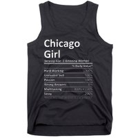 CHICAGO GIRL IL ILLINOIS Funny City Home Roots USA Gift Tank Top