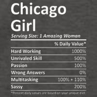 CHICAGO GIRL IL ILLINOIS Funny City Home Roots USA Gift Vector Backpack