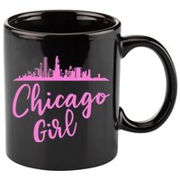 Chicago Girl Illinois State 11oz C Handle Ceramic Mug