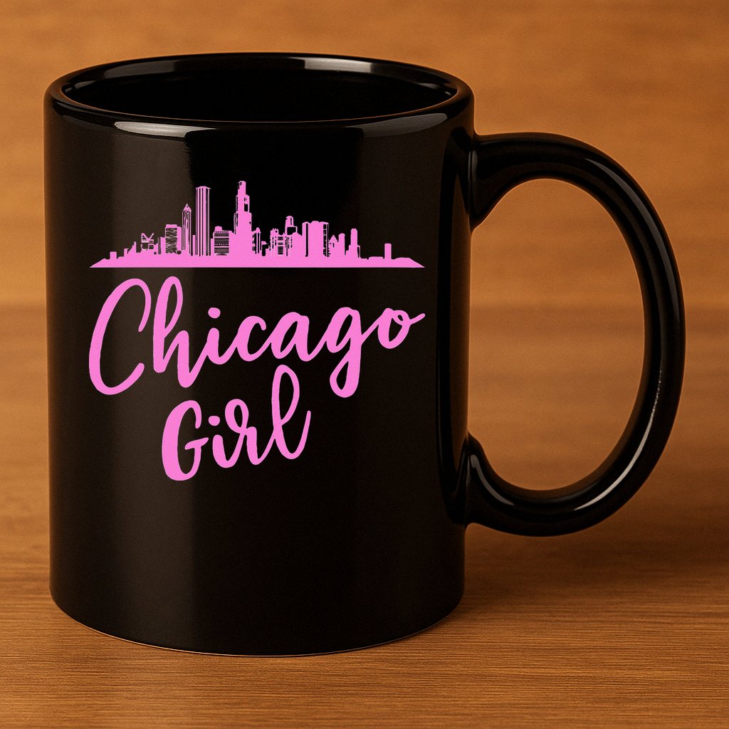 Chicago Girl Illinois State 11oz C Handle Ceramic Mug