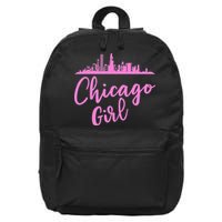 Chicago Girl Illinois State 16 in Basic Backpack